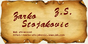 Žarko Stojaković vizit kartica